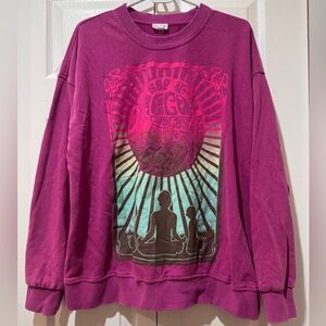 Le Lis Collection Celestial Oversized Pullover. Magenta. Size Medium. VGUC